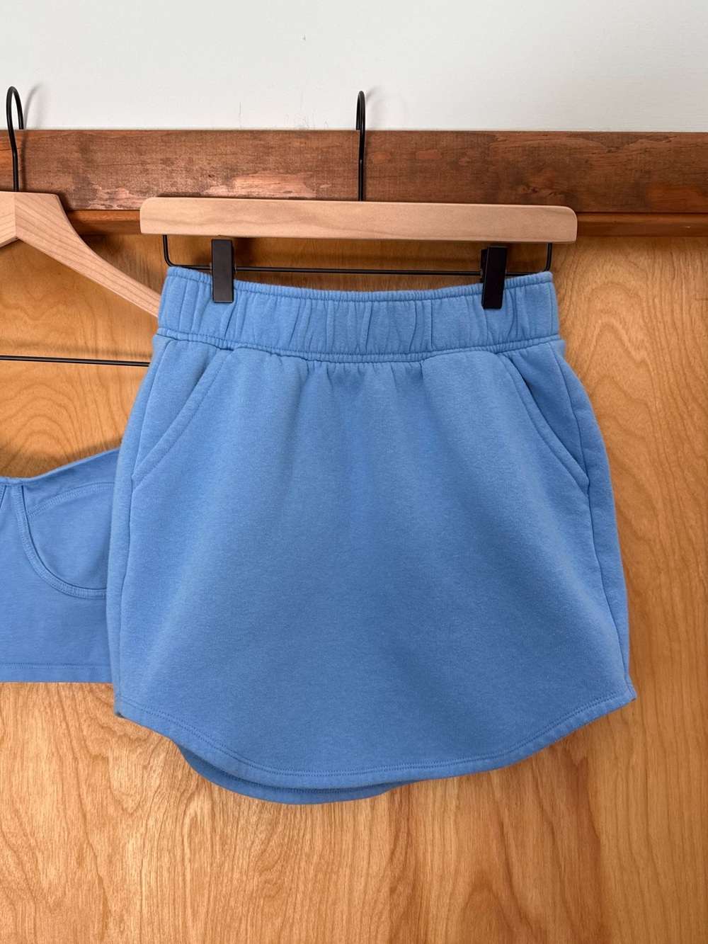 Small Periwinkle Blue Skirt w/ Pockets Athleisure Skirt Coord Set Available